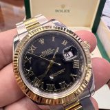 Rolex Datejust – Two-Tone Black Roman Dial – 36mm - Image 2